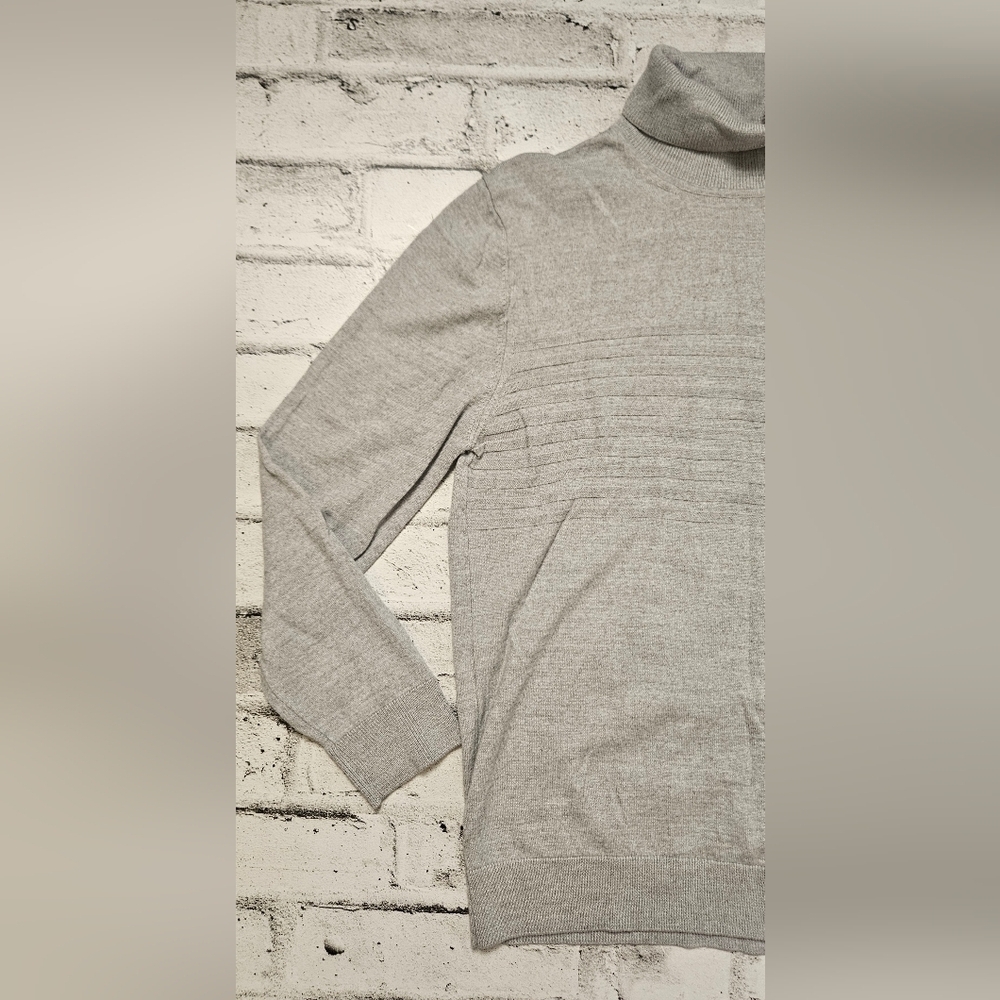 Hörst Italian Wool Blend Turtleneck Sweater Mens XL Gray Made in Italy - Picture 9 of 12